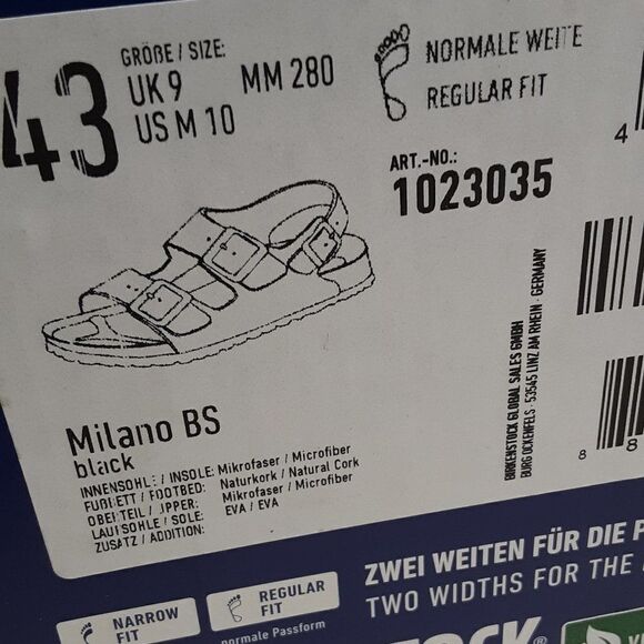 Birkenstock Milano BS Men's 43 US 10 Women's 12 Sandal - Picture 9 of 10